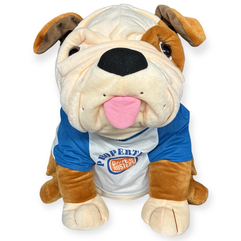 Dave & Buster’s 18” Plush Bulldog Brown White Large